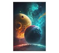 Teenagers Jigsaw Puzzles 1000 PCS Yin-Yang Planets in Space Puzzle for Adults DIY Toys Difficult Challenge Gifts for Friends And Family 1000 PCS