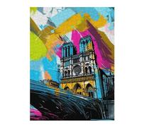 Teenagers Jigsaw Puzzles 1000pcs(52x38cm) Notre-Dame Paris Art Print Puzzles for Adults Brain Teaser Game Improve Memory Gifts for Friends And Family 1000pcs(52x38cm)