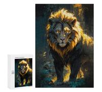 Teenagers Jigsaw Puzzles 300 PCS A Lion Surveys Its Domain Adult Jigsaw Relaxing Games Difficult Challenge Educational Challenge 300 PCS