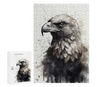Teenagers Jigsaw Puzzles 300 PCS Eagle Beauty Watercolor Adult Jigsaw Relaxing Games Difficult Challenge Educational Challenge 300 PCS