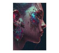 Teenagers Jigsaw Puzzles 300 PCS Fractured Elegance Digital Art Puzzle for Adults DIY Toys Difficult Challenge Gifts for Friends And Family 300 PCS