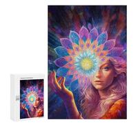 Teenagers Jigsaw Puzzles 300 PCS Inner Mandala Adult Jigsaw Relaxing Games Difficult Challenge Educational Challenge 300 PCS