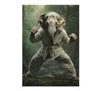 Teenagers Jigsaw Puzzles 300 PCS Karate Elephant Puzzle for Adults DIY Toys Difficult Challenge Gifts for Friends And Family 300 PCS