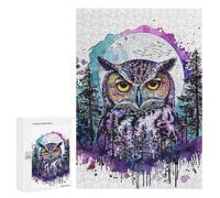 Teenagers Jigsaw Puzzles 300 PCS Owl Wild Life Adult Jigsaw Relaxing Games Difficult Challenge Educational Challenge 300 PCS