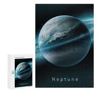 Teenagers Jigsaw Puzzles 300 PCS Planet Neptune in Space Adult Jigsaw Relaxing Games Difficult Challenge Educational Challenge 300 PCS