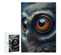 Teenagers Jigsaw Puzzles 300 PCS The Big Eyes Bird Jigsaw for Adults Relaxing Games Hand Speed Race Challenging To Complete 300 PCS