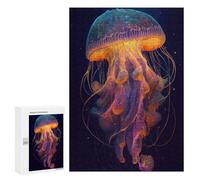 Teenagers Jigsaw Puzzles 300 PCS The Mysterious Jellyfish 1 Jigsaw for Adults Relaxing Games Hand Speed Race Challenging To Complete 300 PCS