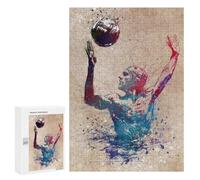 Teenagers Jigsaw Puzzles 300 PCS Water Polo Sport Adult Jigsaw Relaxing Games Difficult Challenge Educational Challenge 300 PCS