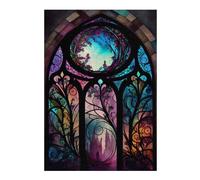 Teenagers Jigsaw Puzzles 300 PCS Window Into The World Teenagers Puzzles Hands-on Game Home Decoration Great Gift for Gaming 300 PCS