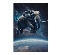 Teenagers Jigsaw Puzzles 38x26cm/1000pcs Elephant Flying Jigsaw for Adults Brain Teaser Game But Fun And Humorous Birthday Present, Gifts, 38x26cm/1000pcs