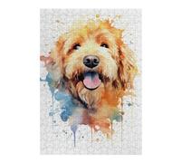 Teenagers Jigsaw Puzzles 38x26cm/1000pcs Golden Doodle Jigsaw for Adults Brain Teaser Game But Fun And Humorous Birthday Present, Gifts, 38x26cm/1000pcs