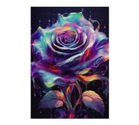 Teenagers Jigsaw Puzzles 38x26cm/1000pcs Liquid Rose Flower Puzzle for Adults Family Games Difficult Hard Gifts for Friends And Family 38x26cm/1000pcs