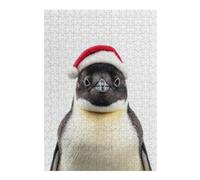 Teenagers Jigsaw Puzzles 38x26cm/1000pcs Penguin with Santa Hat Puzzle for Adults Family Games Difficult Hard Gifts for Friends And Family 38x26cm/1000pcs