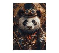Teenagers Jigsaw Puzzles 38x26cm/1000pcs Steampunk Animal Panda Puzzle for Adults Family Games Difficult Hard Gifts for Friends And Family 38x26cm/1000pcs