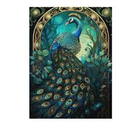 Teenagers Jigsaw Puzzles 500 PCS Abstract Peacock Kintsugi Teenagers Puzzles Hands-on Game Home Decoration Great Gift for Gaming 500 PCS