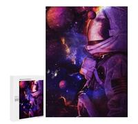Teenagers Jigsaw Puzzles 500 PCS Astronaut in Space -59 Adult Jigsaw Relaxing Games Difficult Challenge Educational Challenge 500 PCS