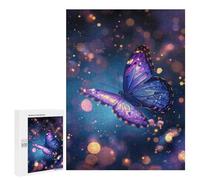 Teenagers Jigsaw Puzzles 500 PCS Butterfly Magic Adult Jigsaw Relaxing Games Difficult Challenge Educational Challenge 500 PCS