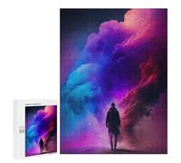 Teenagers Jigsaw Puzzles 500 PCS Colorful Clouds A Mystical Journey Adult Jigsaw Relaxing Games Difficult Challenge Educational Challenge 500 PCS