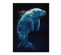 Teenagers Jigsaw Puzzles 500 PCS Cosmic Manatee Teenagers Puzzles Hands-on Game Home Decoration Great Gift for Gaming 500 PCS