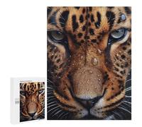 Teenagers Jigsaw Puzzles 500 PCS Cute Wet Leopard Adult Jigsaw Relaxing Games Difficult Challenge Educational Challenge 500 PCS