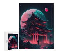 Teenagers Jigsaw Puzzles 500 PCS Forbidden Temple Adult Jigsaw Relaxing Games Difficult Challenge Educational Challenge 500 PCS