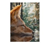 Teenagers Jigsaw Puzzles 500 PCS Fox Butterfly Reflection Teenagers Puzzles Hands-on Game Home Decoration Great Gift for Gaming 500 PCS