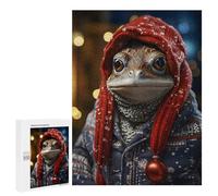 Teenagers Jigsaw Puzzles 500 PCS Frogs Jolly Attire Adult Jigsaw Relaxing Games Difficult Challenge Educational Challenge 500 PCS