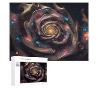 Teenagers Jigsaw Puzzles 500 PCS Galactic Spiral Nebula Puzzles for Adults Hands-on Game Hand Speed Race Educational Challenge 500 PCS