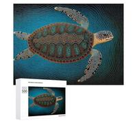 Teenagers Jigsaw Puzzles 500 PCS Green Sea Turtle Puzzles for Adults Relax Games But Fun And Humorous Challenging To Complete 500 PCS