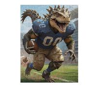 Teenagers Jigsaw Puzzles 500 PCS Gridiron Dinosaur Ball Puzzle for Adults DIY Toys Difficult Challenge Gifts for Friends And Family 500 PCS