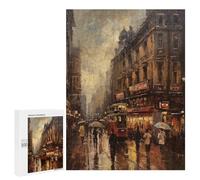 Teenagers Jigsaw Puzzles 500 PCS London Iconic Landmarks Adult Jigsaw Relaxing Games Difficult Challenge Educational Challenge 500 PCS