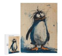 Teenagers Jigsaw Puzzles 500 PCS Lost Penguin Jigsaw for Adults Relaxing Games Hand Speed Race Challenging To Complete 500 PCS