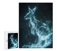 Teenagers Jigsaw Puzzles 500 PCS Luminous Kangaroo Hop Adult Jigsaw Relaxing Games Difficult Challenge Educational Challenge 500 PCS