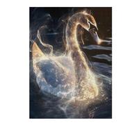 Teenagers Jigsaw Puzzles 500 PCS Luminous Swan Grace Puzzle for Adults DIY Toys Difficult Challenge Gifts for Friends And Family 500 PCS