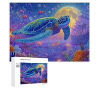 Teenagers Jigsaw Puzzles 500 PCS Magical Underwater Adventure Puzzles for Adults Hands-on Game Hand Speed Race Educational Challenge 500 PCS