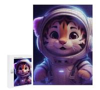 Teenagers Jigsaw Puzzles 500 PCS Space Baby Tiger Jigsaw for Adults Relaxing Games Hand Speed Race Challenging To Complete 500 PCS