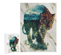 Teenagers Jigsaw Puzzles 500 PCS Verdant Jungle Phantom Jigsaw for Adults Relaxing Games Hand Speed Race Challenging To Complete 500 PCS