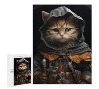 Teenagers Jigsaw Puzzles 500 PCS Wizard Cat Adult Jigsaw Relaxing Games Difficult Challenge Educational Challenge 500 PCS