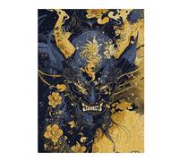 Teenagers Jigsaw Puzzles 52x38cm/1000pcs Abstract Mask Japan Puzzles for Adults Hands-on Game Hand Speed Race Educational Challenge 52x38cm/1000pcs