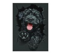 Teenagers Jigsaw Puzzles 52x38cm/1000pcs Black Russian Terrier Jigsaw for Adults Brain Teaser Game But Fun And Humorous Birthday Present, Gifts, 52x38cm/1000pcs