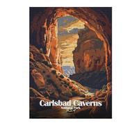 Teenagers Jigsaw Puzzles 52x38cm/1000pcs Carlsbad Caverns National Park Puzzles for Adults Hands-on Game Hand Speed Race Educational Challenge 52x38cm/1000pcs