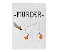 Teenagers Jigsaw Puzzles 52x38cm/1000pcs Untitled Funny Duck Knife Jigsaw for Adults Brain Teaser Game But Fun And Humorous Birthday Present, Gifts, 52x38cm/1000pcs