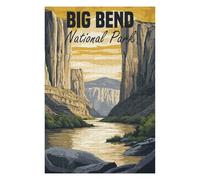 Teenagers Jigsaw Puzzles 75x50cm/1000pcs Big Bend National Park Puzzles for Adults Hands-on Game Hand Speed Race Educational Challenge 75x50cm/1000pcs