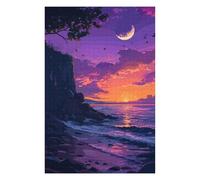 Teenagers Jigsaw Puzzles 75x50cm/1000pcs California Beach Pixel Art Jigsaw for Adults Brain Teaser Game But Fun And Humorous Birthday Present, Gifts, 75x50cm/1000pcs
