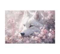 Teenagers Jigsaw Puzzles 75x50cm/1000pcs Cherry Blossom Wolf Serenity -1 Puzzles for Adults Hands-on Game Hand Speed Race Educational Challenge 75x50cm/1000pcs
