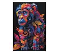 Teenagers Jigsaw Puzzles 75x50cm/1000pcs Colorful Monkey Adult Jigsaw Puzzle Toy Wall Decor Wall Decoration Birthday Present, Gifts, 75x50cm/1000pcs