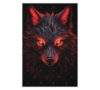 Teenagers Jigsaw Puzzles 75x50cm/1000pcs Fox Red And Black Animals Puzzles for Adults Brain Teaser Game Staycation Kill Time Educational Challenge 75x50cm/1000pcs