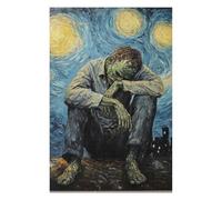 Teenagers Jigsaw Puzzles 75x50cm/1000pcs Starry Night Loneliness Puzzle for Adults Family Games Difficult Hard Gifts for Friends And Family 75x50cm/1000pcs