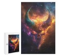 Teenagers Puzzles 1000 PCS Jigsaws Cosmic Skull Nebula Artwork Puzzles for Teenagers For Family Fun for Birthday, Chrismas Unique Birthday And Xmas Gifts 1000 PCS