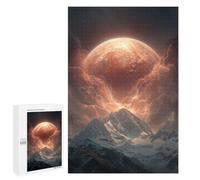 Teenagers Puzzles 1000 PCS Jigsaws Thunderstorm Mountain Landscape Puzzles for Teenagers For Family Fun for Birthday, Chrismas Unique Birthday And Xmas Gifts 1000 PCS